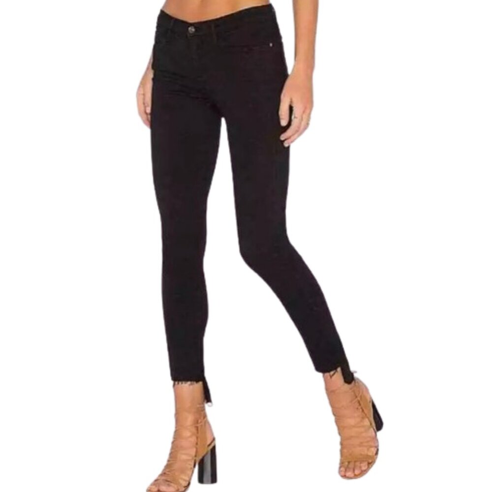 Frame Denim Le Skinny De Jeanne Unfinished Hem Sz 28